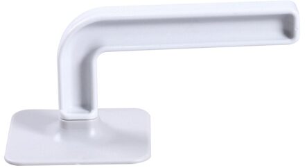 1Pc L-Vorm Haak Zelfklevende Muur Hangers Roll Papier Keuken Pot Deksel Houder Multifunctionele Hoed Rack Toetsen hanger wit