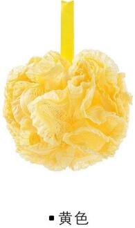 1Pc Lace Edge Bad Douche Scrubber Te Reinigen Badhanddoek Badkamer Accessoires Douche Ballen Body Exfoliërende Tool geel