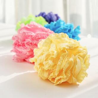 1Pc Lace Edge Bad Douche Scrubber Te Reinigen Badhanddoek Badkamer Accessoires Douche Ballen Body Exfoliërende Tool willekeurig kleuren
