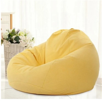1PC Large Bean Bag Sofa Cover Without Filler Chair Cloth Cover Lounger Seat Bean Bag Living Room Clothes Toys Organizer 70x80cm