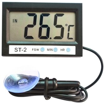 1Pc Lcd-scherm Thermometer Aquarium Tank Thermometer Met Sucker Controller Aquarium Thermometer Accessoires