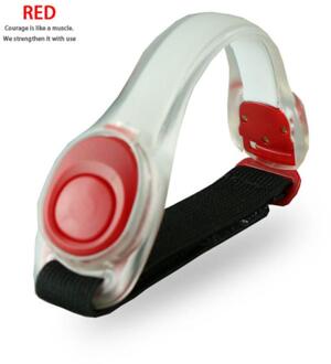 1Pc Led Reflecterende Licht Arm Armband Strap Veiligheid Riem Voor Night Sport Running Fietsen Hand Strap Polsbandje Pols Armbanden Zilver