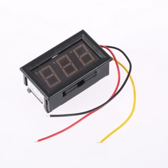 1Pc Led Voertuigen Motor 0-100V Red Mini Digitale Voltmeter Voltage Panel Meter Dropping