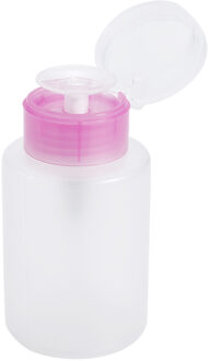 1Pc Lege Plastic Nail Polish Remover Alcohol Liquid Druk Pumping Dispenser Bottle Up Verwijderen Cleaner Hervulbare Flessen 02 150ml