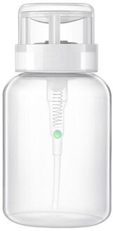 1Pc Lege Plastic Nail Polish Remover Alcohol Liquid Druk Pumping Dispenser Bottle Up Verwijderen Cleaner Hervulbare Flessen 04 200ml