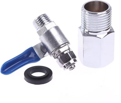 1Pc Legering Duurzaam 1/2 "Female Naar 1/4" Water Filter Systeem Feed Filter Water Adapter Kogelkraan Tap omgekeerde Osmose Schakelaar