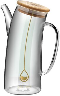 1Pc Lekvrij Olie Dispenser Fles Glas Dispenser Azijn Cruet Container