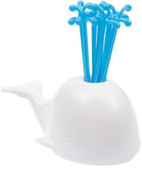 1Pc Leuke Beluga Koken Fruit Groente Tool Voor Party Home Decor Fruit Vork Set Tafeldecoraties