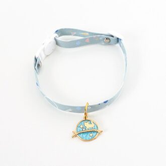 1Pc Leuke Kat Kraag Met Bell Verstelbare Veiligheid Breakaway Kitten Ketting Bloemen Patroon Puppy Halsbanden Met Hanger Huisdier Leverancier