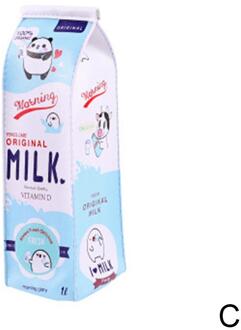 1Pc Leuke Kawaii Canvas Etui Hoge Capaciteit Pen Leuke Tassen Statione Melk Levert Zakken School Voor Meisjes Koreaanse Pen R4K1