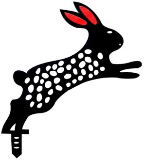 1Pc Leuke Paashaas Ornamenten Acryl Hollow Out Achtertuin Gazon Stakes Yard Art Outdoor Tuin Achtertuin Decoraties B