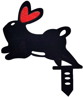 1Pc Leuke Paashaas Ornamenten Acryl Hollow Out Achtertuin Gazon Stakes Yard Art Outdoor Tuin Achtertuin Decoraties