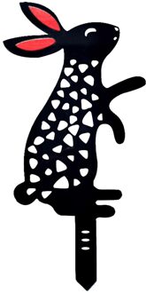 1Pc Leuke Paashaas Ornamenten Acryl Hollow Out Achtertuin Gazon Stakes Yard Art Outdoor Tuin Achtertuin Decoraties