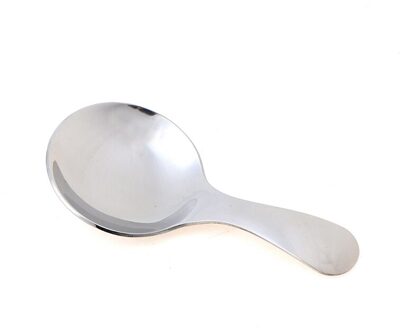 1Pc Leuke Rvs Lepel Korte Handvat Goud Thee Koffie Lepel Kids Lepel Keuken Kruiderij Spice Scoop wit