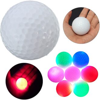 1Pc Light-Up Flashing Nachtlampje Gloeiende Fluorescentie Golfballen Golfen