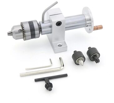 1Pc Live Draaibank Centrum Hoofd Met Chuck Diy Accessoires Voor Mini Draaibank Machine Revolving Draaibank Centre Houtbewerking Tool