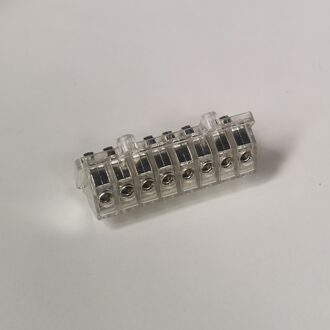 1Pc LJSZ8-94 Transparante Verzilverd Phillips Schroef Blokkeren Schroeven Terminal Blok Draad Connector 8 Bit Optioneel