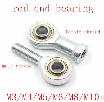 1pc/lot M4 M5 M6 M8 M10 male thread or female thread right or left hand thread rod end Joint bearing