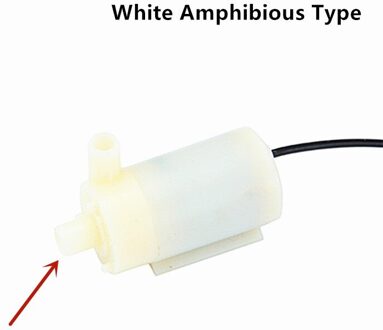 1Pc Low Noise Borstelloze Amfibische Micropump 3/4.5V 80-100L/H Micro Dompelpomp Vier Soorten Motor Waterpomp 1stk wit Amphibious