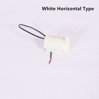 1Pc Low Noise Borstelloze Amfibische Micropump 3/4.5V 80-100L/H Micro Dompelpomp Vier Soorten Motor Waterpomp 1stk wit Horizontal