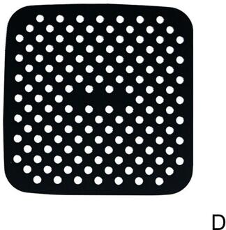 1Pc Lucht Friteuse Vierkante Bakken Pads Herbruikbare Food Grade Vierkante Siliconen Siliconen Matten Schotel Taart Gegrilde Gereedschap Bun Olie bakken K0C9 8.5duim D