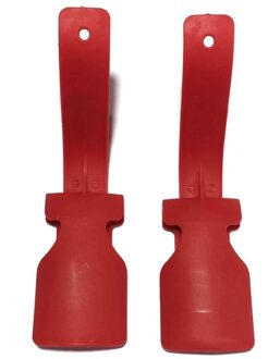 1Pc Lui Schoen Helper Unisex Slijtage Schoen Hoorn Helper Schoenlepel Aan En Uit Schoen Stevige Slip Aid tool Schoenlepel Lifter rood