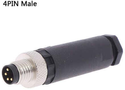 1Pc M8 3pin 4 Pin Sensor Connector Waterdichte Mannelijke & Vrouwelijke Plug Rechte Hoek Schroefdraad Koppeling