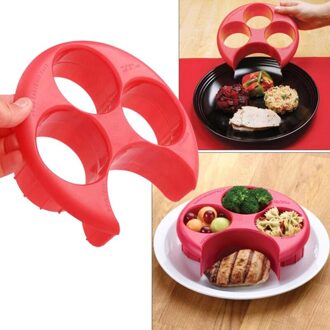 1Pc Maaltijd Meten Portion Control Koken Gereedschap Afvallen Keep Fit Tool Keuken Voedsel Milieuvriendelijke Plaat Servies Sets