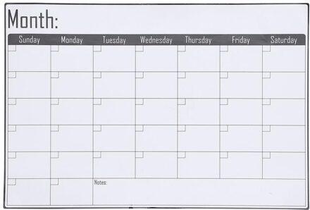 1Pc Maandelijkse Plan Board Tafel Uitwisbare Maandelijkse Planner Koelkast Schema Board Voor Home Restaurant