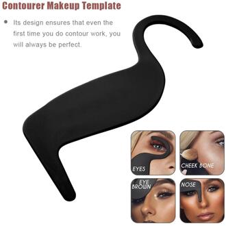 1pc Make Contour Eye Liner Kaart Gereedschap Eye Eyeliner Stencil Eyeliner Stencil Modellen Wenkbrauw Shaper Template Tool