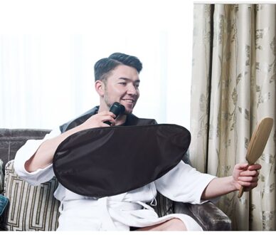 1Pc Mannen Baard Scheren Schort Bib Draagbare Snor Schort Opvouwbare Badkamer Baard Schoonmaakdoekje Huishoudelijke Scheren Protector diep bruin