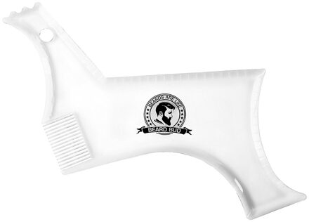 1Pc Mannen Baard Shaping Tool Haar Liner Template Pro Stencil Kam Shaper Voor Styling Met Trimmer, scheermes Of Clippers Perfect transparant