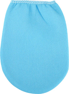 1Pc Marokkaanse Hammam Exfoliërende Mitt Kessa Scrub Handschoen Voorbereiding Duurzaam Douche Scrub Handschoenen Body Facial Tan Massage Mitt B blauw