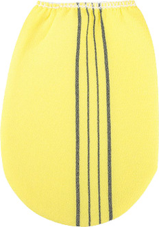 1Pc Marokkaanse Hammam Exfoliërende Mitt Kessa Scrub Handschoen Voorbereiding Duurzaam Douche Scrub Handschoenen Body Facial Tan Massage Mitt B geel