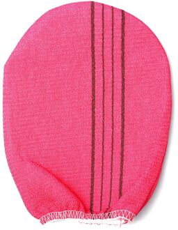 1Pc Marokkaanse Hammam Exfoliërende Mitt Kessa Scrub Handschoen Voorbereiding Duurzaam Douche Scrub Handschoenen Body Facial Tan Massage Mitt B rood