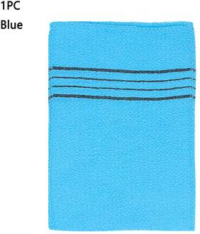 1Pc Marokkaanse Hammam Exfoliërende Mitt Kessa Scrub Handschoen Voorbereiding Duurzaam Douche Scrub Handschoenen Body Facial Tan Massage Mitt C blauw