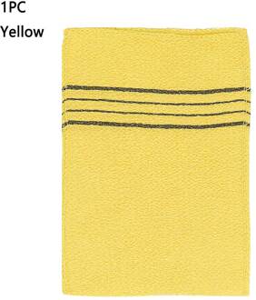 1Pc Marokkaanse Hammam Exfoliërende Mitt Kessa Scrub Handschoen Voorbereiding Duurzaam Douche Scrub Handschoenen Body Facial Tan Massage Mitt C geel