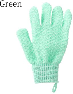 1Pc Marokkaanse Hammam Exfoliërende Mitt Kessa Scrub Handschoen Voorbereiding Duurzaam Douche Scrub Handschoenen Body Facial Tan Massage Mitt D groen
