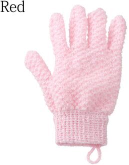 1Pc Marokkaanse Hammam Exfoliërende Mitt Kessa Scrub Handschoen Voorbereiding Duurzaam Douche Scrub Handschoenen Body Facial Tan Massage Mitt D roze