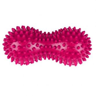 1Pc Massage Yoga Fitness Bal Verlichten Body Stress Pvc Voet Spiky Muscle Massager Bal Voet Pinda Vorm Massage Tool roze