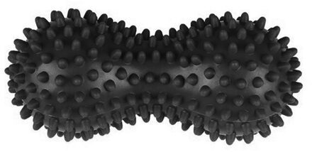 1Pc Massage Yoga Fitness Bal Verlichten Body Stress Pvc Voet Spiky Muscle Massager Bal Voet Pinda Vorm Massage Tool zwart