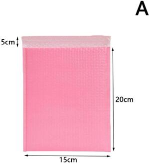 1Pc Matte Co-Geëxtrudeerde Film Bubble Envelop Tas Brief Papier Mailing Bag Self Afdichting Anti-Val Envelop studenten Kantoorbenodigdheden roze 15x20
