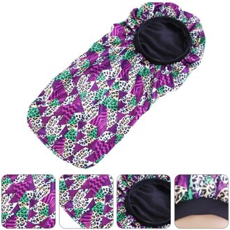 1Pc Meisje Douchen Cap 2-Layer Slaap Cap Schoonheid Cap Comfortabele Slaapmutsje paars