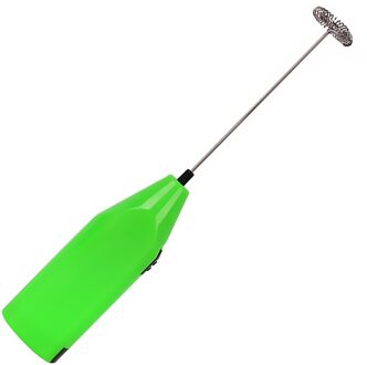 1Pc Melk Drinken Koffie Whisk Mixer Elektrische Eiklopper Frother Foamer Mini Handvat Stirrer Praktische Keuken Koken Tool groen