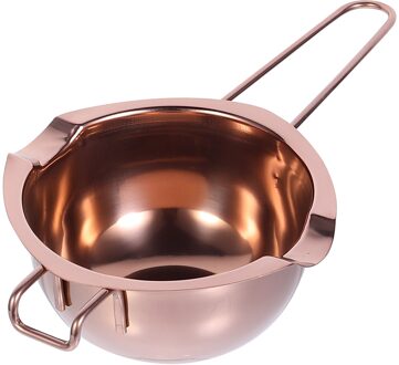 1Pc Melting Pot Roestvrij Staal Smelten Kom Chocolade Verwarming Pot Keuken Tool roos goud