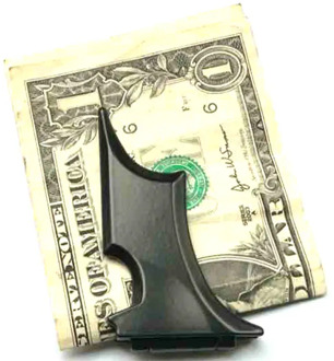 1PC Mens Stainless Steel Batwing Bat Slim ID Card Cash Money Clip Holder Magnetic Black Quality Money Clips Cool