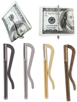 1Pc Metal Bifold Money Clip Bar Wallet Replace Parts Spring Clamp Cash Holder