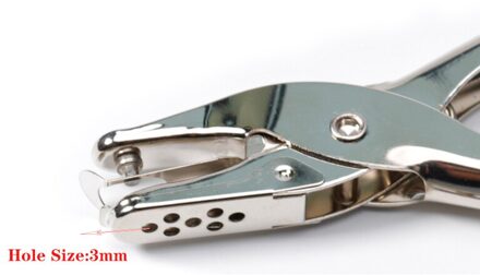 1Pc Metalen Enkele Perforator Hand Papier Punch Voor Scrapbooking Grens Scrapbooking Voor Sieraden Earring Ketting Card Gat Tool 3mm