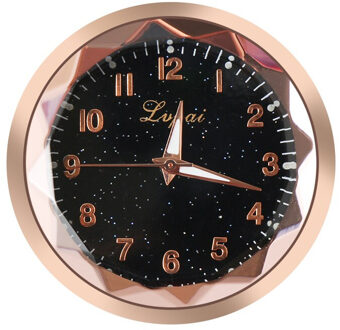 1PC Mini Auto Ornament Klok Stick-On Quartz Analoge Horloge Auto Styling Interieur Decoratie Tool Accessoires goud 3