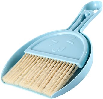 1Pc Mini Bench-Top Vegen Borstel, Kleine Bezem En Stof Pan Set, licht En Eenvoudige Schoon Gereedschap Dat Niet Nemen Ruimte BU